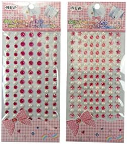 Crystal stickers combo pack 8 sheets total