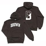 Brown - Letter - Hooded Sweatshirt (Brown)