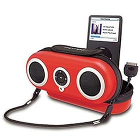 Click here to buy iHome iH13B Protective Speaker Case for iPod (Red) by iHome.