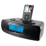 iLive CI3807 Dual Alarm Clock with iPod Dock (Black)
