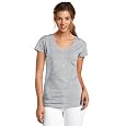 Dickies Girl Juniors Solid Cap Sleeve V-Neck Tee