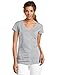 Dickies Girl Juniors Solid Cap Sleeve V-Neck Tee