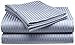 Comfort Linen 300 Thread Count Cotton Dobby Stripe Sheet Set- Assorted Colors/Sizes, Twin - Silver