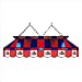 Imperial Cleveland Cavaliers Licensed 40-Inch Rectangular Stained Glass Billiard Table Light