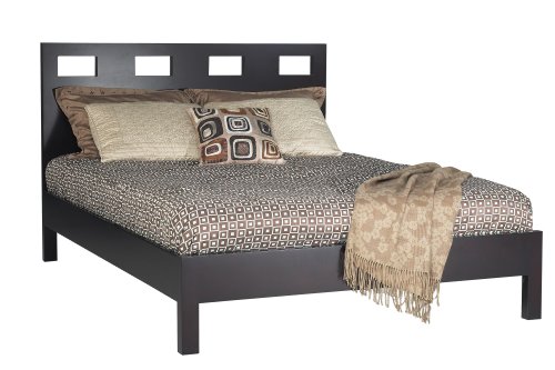 Modus Furniture Nevis King Size Riva Platform Bed, Espresso