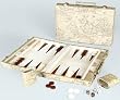 15" World Map Printed Backgammon Set - Backgammon Sets
