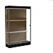 Edge Series Floor Display Case Frame Color: Dark Bronze, Base Color: Black, Case Backing: Chocolate