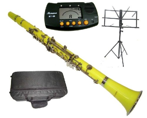 Merano B Flat Yellow Clarinet with Case+Metro Tuner+Music Stand