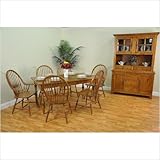 Burnished Oak Windsor Dining Side Chair