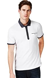 Autograph Soft Touch Chambray Polo Shirt with Modal
