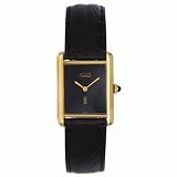 Vintage Antique watch: Pre-owned Mens Cartier Watch Vermeil Tank Swiss Manual Wind Movement 1980's by Cartier