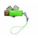 PNY Micro Swivel Attach� 4 GB USB 2.0 Flash Drive P-FDU4GBSV-EF/GRN (Green)