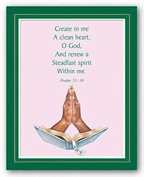 Create In Me A Clean Heart - AKA Alpha Kappa Alpha by Merrill 8"x10" Art Print Poster
