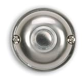 Heath Zenith 910SN Wired Push Button with Halo-Lighted Center and LED Key-Finder, Satin Nickel
