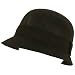Linen Cloche Bucket Bell Shape Summer Beach Hat Black