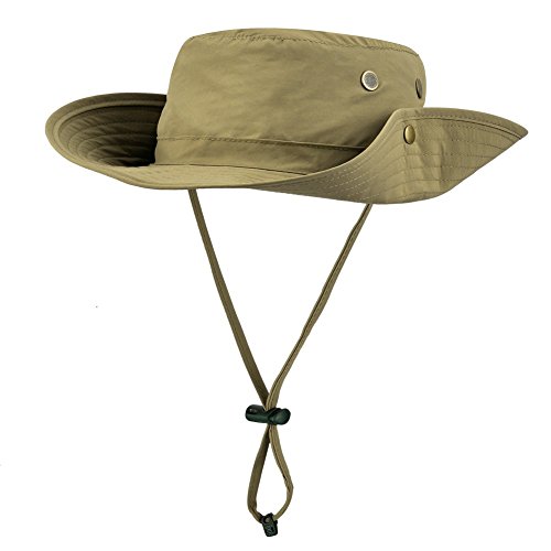 Uarter Mesh Bucket Hat Boonie Cap Summer Waterproof Wide Brim Fishing Hat Sun Protection Fisherman Hat,L Size