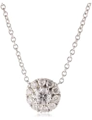 Kobelli 1/4 Cttw Small Round Diamond Pendant Necklace