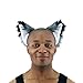 Pawstar Furry Fox Ears Headband Wolf Halloween Costume Adult - Gray