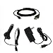 Slacker Personal Radio Player (Slacker G2) USB 2in1 Sync and Charging Cable, Car Charger, and Wall / Travel Charger