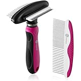 Dog Comb, TaoTronics Dog Brush Dematting Rake, 3 in 1 Pets Deshedding Tool,Dog Grooming Kit
