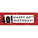 40th Birthday Banner