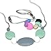 QBebe Silicone Teething Necklace for Babies - 100%BPA Free (Mint+Smoke+Snow)