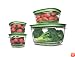 Rubbermaid 7J93 Produce Saver Square 8-Piece Set Food Storage Containers