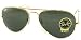 Apparel : RAY-BAN RB 3025 W3234 GOLD AVIATOR SUNGLASSES $112.00