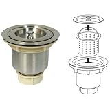 Buy Stainless Steel Premium Kitchen Sink Drain Strainer Basket Standard 3.5 NEW