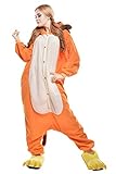 NEWCOAPLAY Unisex Onesies Pajamas Kigurumi Cosplay Sleepsuit Costume (XL, Lion)
