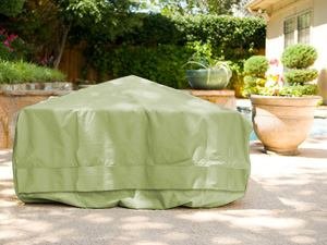 CoverMates Square Firepit Cover 30 x 30 x 18 Sage Green On Sale