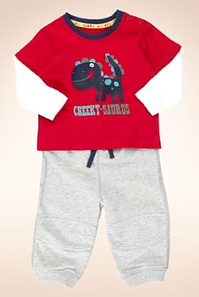 2 Piece Pure Cotton T-Shirt & Joggers Outfit [T78-7738D-Z]