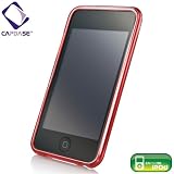CAPDASE iPod touch 2nd & 3rd Generation Soft Jacket 2 Xpose with Screen Guard Crystal Clear, Red 第2、第3世代 iPod touch 用 ソフトジャケット シリコンケース (クリスタル・クリアー 液晶保護シート 付き) レッド SJIPT2-P209