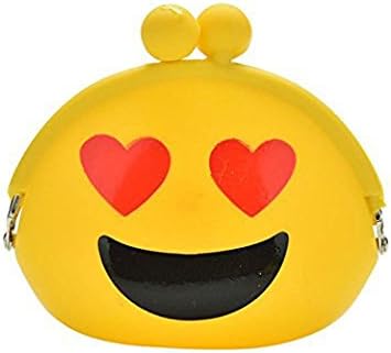 Women Girl Kawaii 1PC Cartoon Emoji Silicone Jelly Coin Purse Change Bag Key Pouch Wallet (#2)