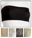 Stretch LACE Strapless Bandeau Tube Top in 4 Colors