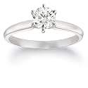 14k Choice of White or Yellow Gold Round Diamond Solitaire Engagement Ring (3/4 ct, H-I Color, SI2-I1 Clarity)