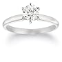 14k White or Yellow Gold Round Diamond Solitaire Engagement Ring (3/4 ct, H-I Color, SI2-I1 Clarity)