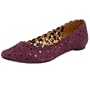 Gwyneth Shoes Women's Starlet Flat,Purple,8 M US