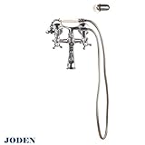 【JODEN】クラシックテレフォンシャワーCH（クロム） 浴室（バス・シャワー）用ヨーロピアン壁付混合栓 クラシック蛇口 2PCVSS