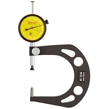 Starrett 1016M Automotive Disc Brake Indicating Gauge, 0.01mm Graduation, 8-50mm Range