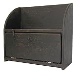 Bread Box-cupboard-country Rustic Primitive Aged Wood Black Finish