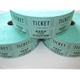 3 Rolls Green 50-50 Raffle Tickets