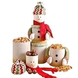 Sammy Snowman Gourmet Snack Food Tower - Great Christmas Holiday Gift Idea