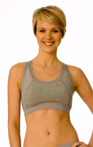 41Zev47bFOL La Leche League High Impact Softcup Sports Nursing Bra#4102