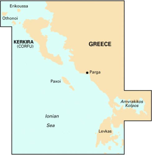 Imray Chart G11: Nisos Kerkira to Nisos Levkas