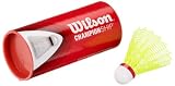 Wilson Badminton Nylon Federbälle Championship 3er Dose 79 (fast) yellow, gelb