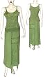 Skirt Top Set Rayon Embroidery Womens Casual Sundresses Size S (skts045)
