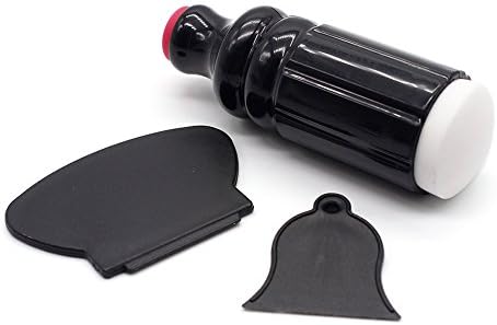 WellGoal Nail Art Double Ended "White & Black" Stamper Scraper Manicure Kits