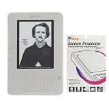 Clear Semi-transparent Amazon Kindle 2 E-Book Reader Silicone Rubber Skin Case + Kindle2 Anti Scratch LCD Screen Protector