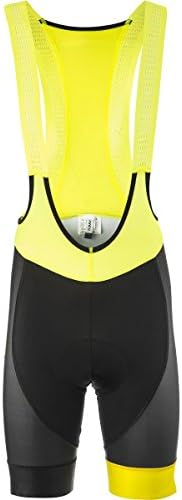Biemme Sports Italia Bib Shorts - Men's Black/Yellow Fluo, L